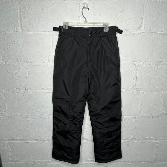 London Fog Youth Black Winter Snow Sky Pants Size Large 14-16 - Picture 1 of 8